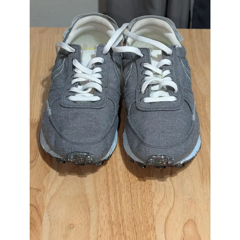 Nike N.354 Shoes Mens 10 Gray Canvas Crater Sole Low Top Sneakers CZ4337-001